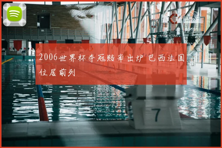2006世界杯夺冠赔率出炉 巴西法国位居前列
